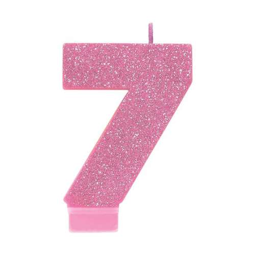 Sparkly Pink Candle - No 7
